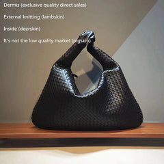 luxury handbags women bags designer Sheepskin Internal and external dermis Female bag Woman Wovenbag The single shoulder bag